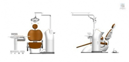 Стоматологическая установка Osstem K3 CART с перекатным картом (комплектация с электрическим мотором)