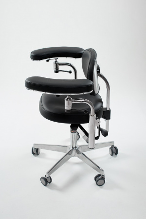 Стул микроскописта ЭКСПОРТ с полукруглыми локтями Стул микроскописта ЭКСПОРТ с полукруглыми локтями
