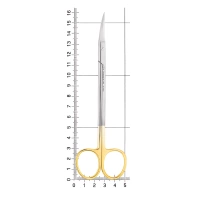 Ножницы хирургические Kelly TC  19-15TC*, изогнутые, 16,0 см зубчатая поверхность