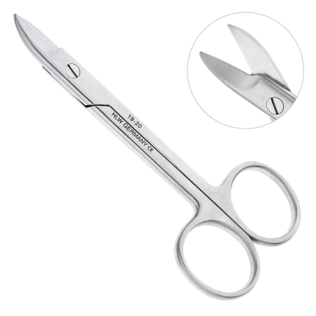 Ножницы коронковые изогнутые 19-20*, 10 см