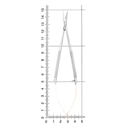 Ножницы хирургические Castroviejo-Gomel TC 19-28TC*, изогнуты , 14 см