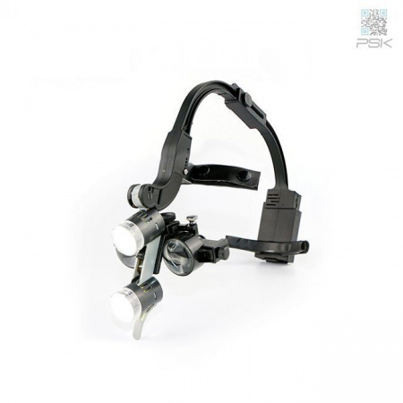 Бестеневой налобный осветитель ITS-12 в комплекте с бинокулярами с увеличением 2.5x-3.5x, 100000 люкс