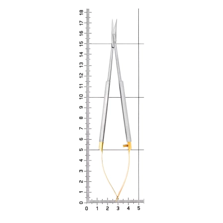 Ножницы хирургические Micro Schere TC 40-48B*, изогнутые, 17 см