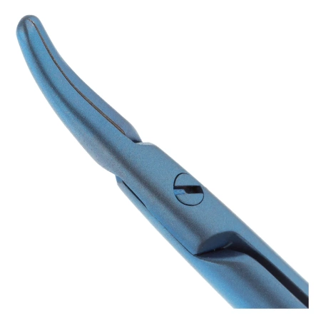 Иглодержатель микрохирургический изогнутый, 1,2мм/180мм