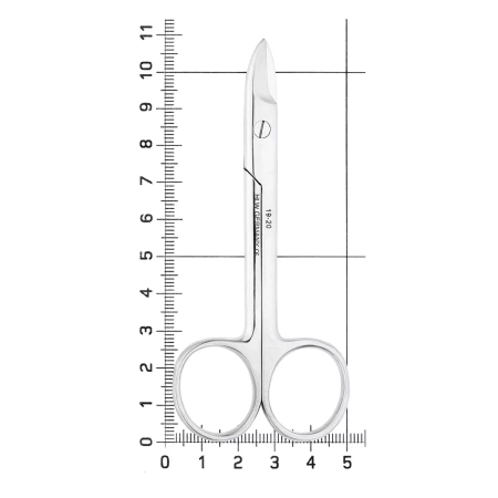 Ножницы коронковые изогнутые 19-20*, 10 см