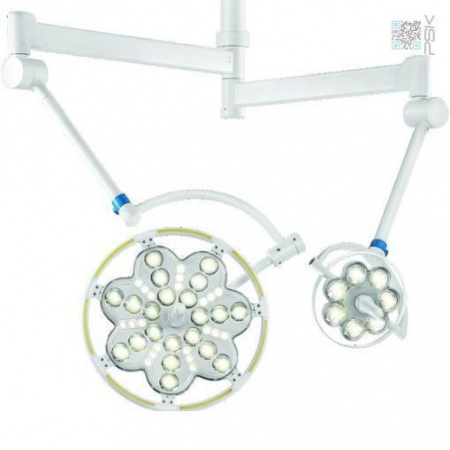 Светильник операционный светодиодный потолочный двухкупольный «ЭМАЛЕД 300/200» Светильник операционный светодиодный потолочный двухкупольный «ЭМАЛЕД 300/200»