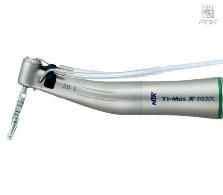 Наконечник угловой хирургический Ti-Max X-SG20L, внешнее и внутреннее охлаждение, 20:1, с оптикой, NSK Nakanishi (Япония)