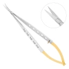 Ножницы хирургические Micro Schere TC 19-23B*, изогнутые 17 см Ножницы хирургические Micro Schere TC 19-23B*, изогнутые 17 см